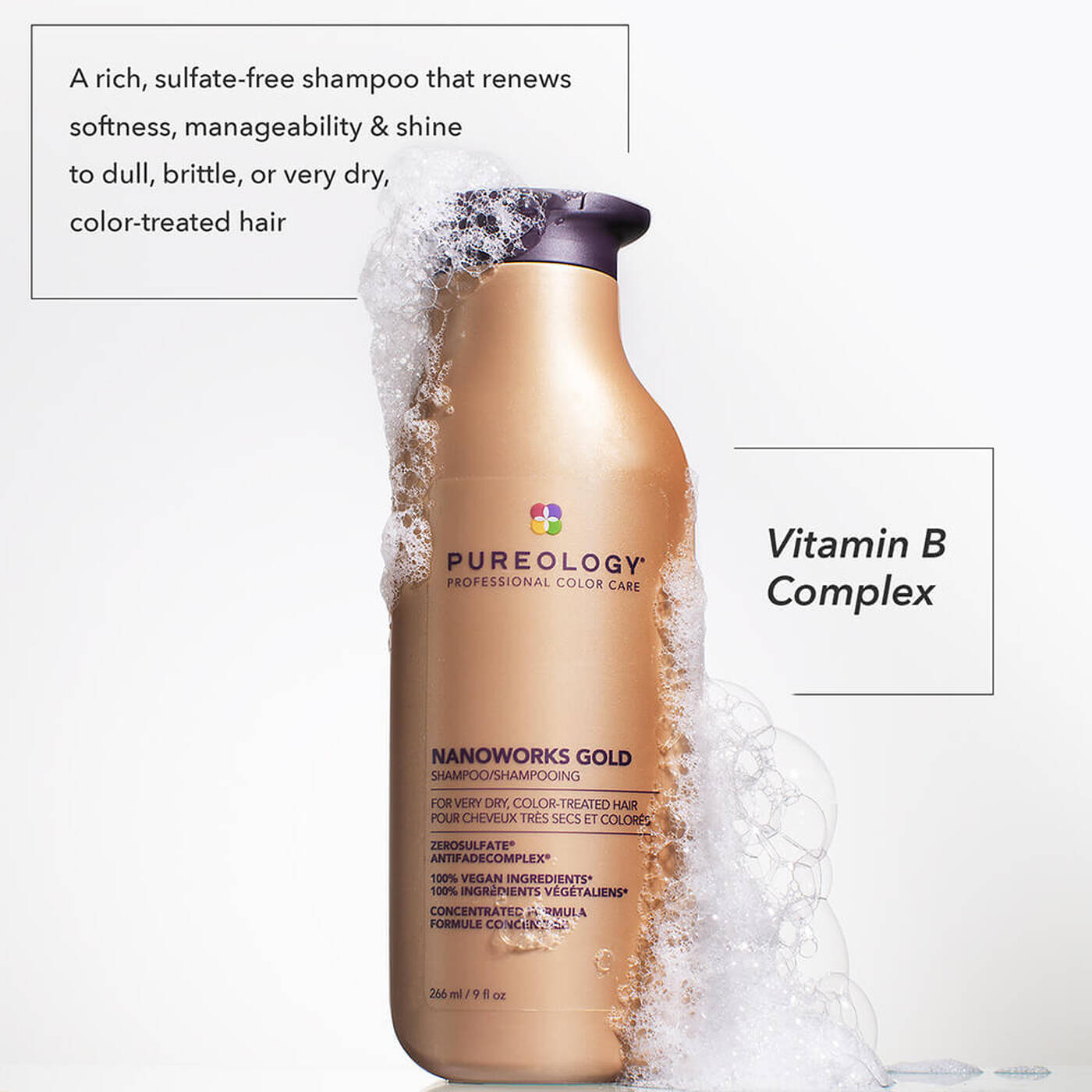 Pureology Nanoworks Gold Shampoo and Conditioner 266ml Bundle