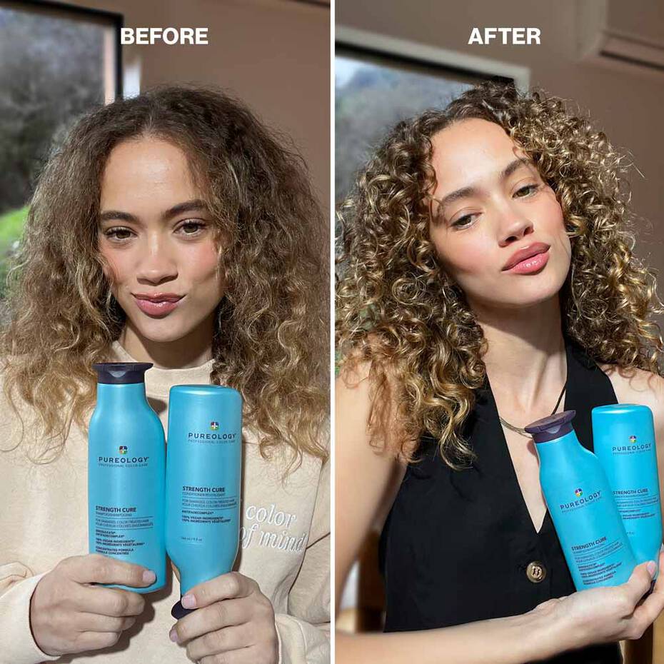 Pureology Strength Cure Shampoo and Conditioner 266ml Bundle