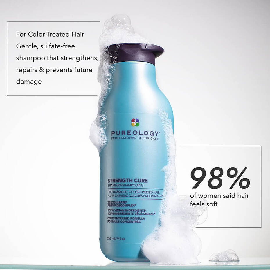 Pureology Strength Cure Shampoo and Conditioner 266ml Bundle