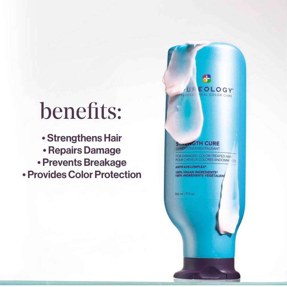 Pureology Strength Cure Shampoo and Conditioner 266ml Bundle
