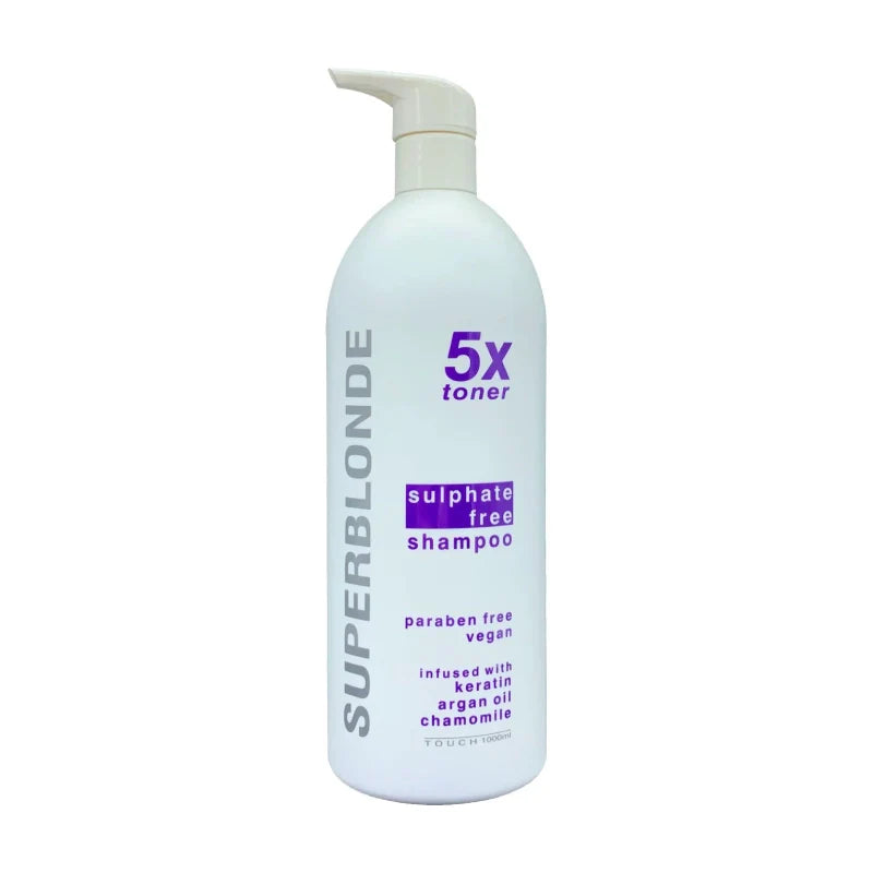 SUPERBLONDE 5X SULFATE FREE SHAMPOO 1LITRE TOUCH - Nav's Hair