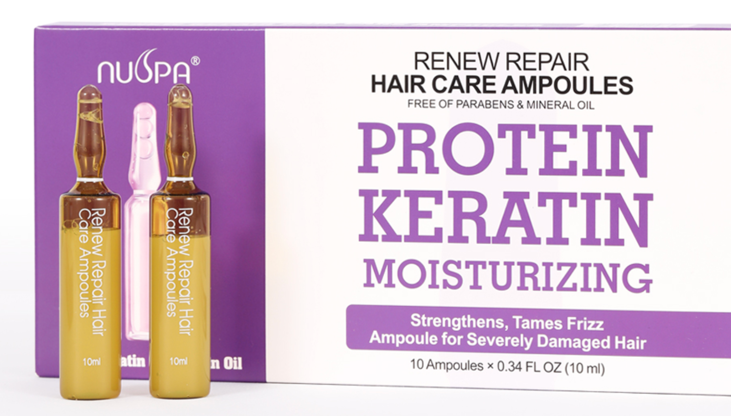Nuspa Protein Keratin Moisturising Treatment 10ml x 10 product image 1 - Nuspa salon hair care