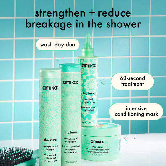Amika The Kure Intense Strength Repair Shampoo 275ml - Image 6