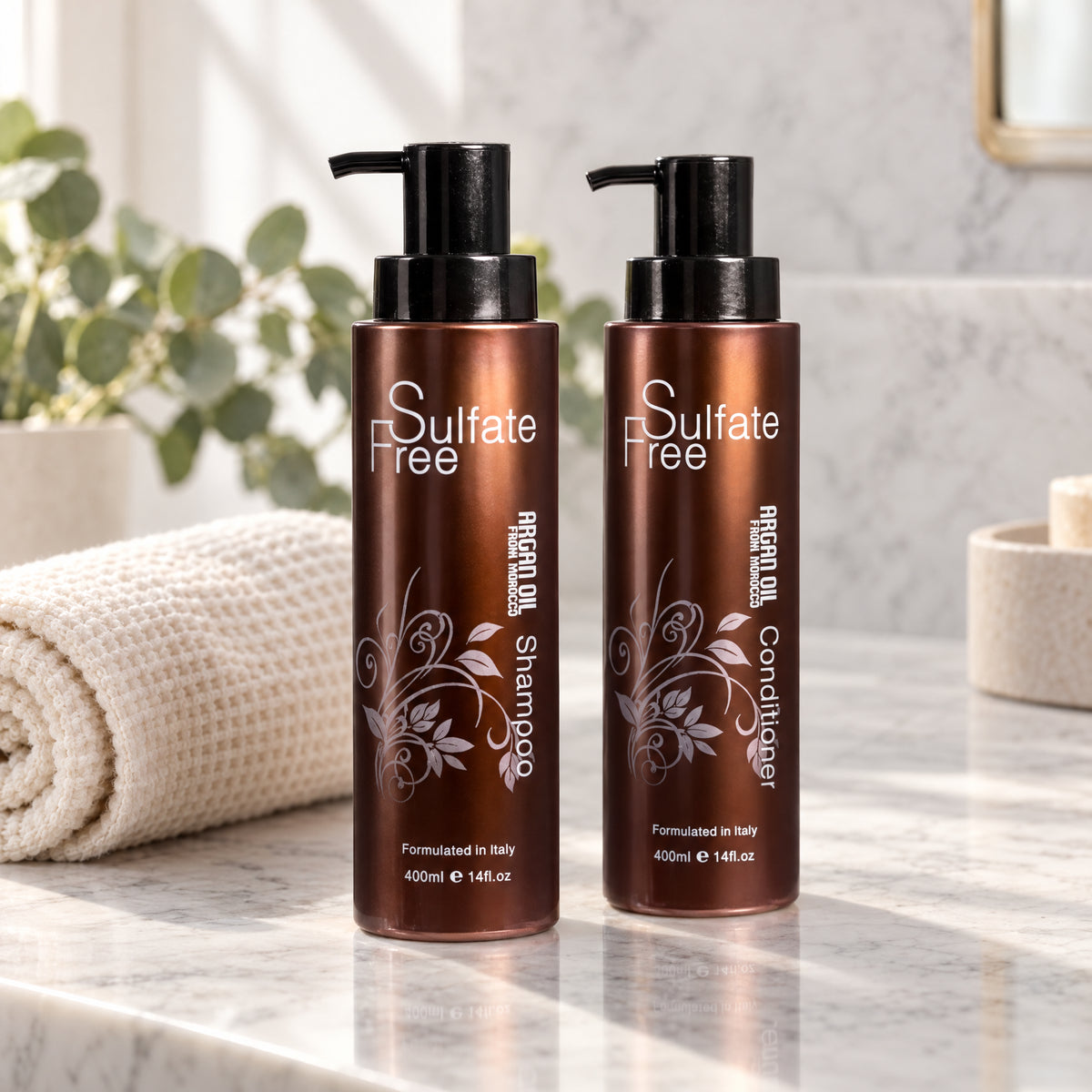 Nuspa Argan Sulfate-Free Duo 400ml