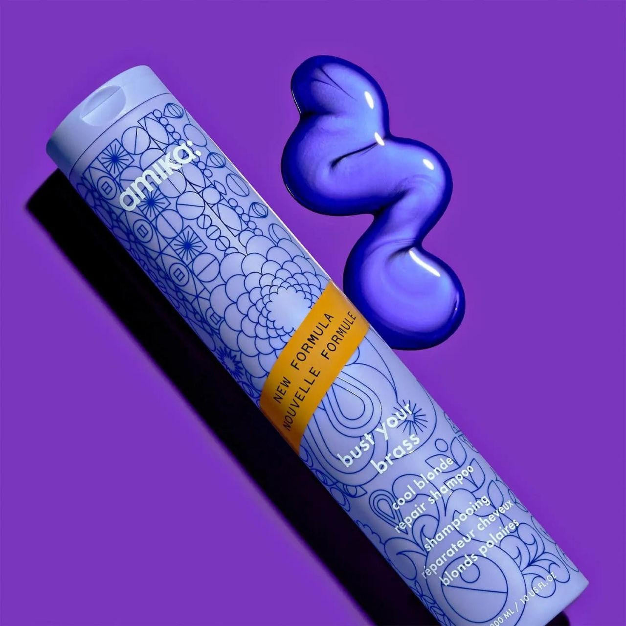 Amika Bust Your Brass Cool Blonde Repair Shampoo 275ml - Image 3