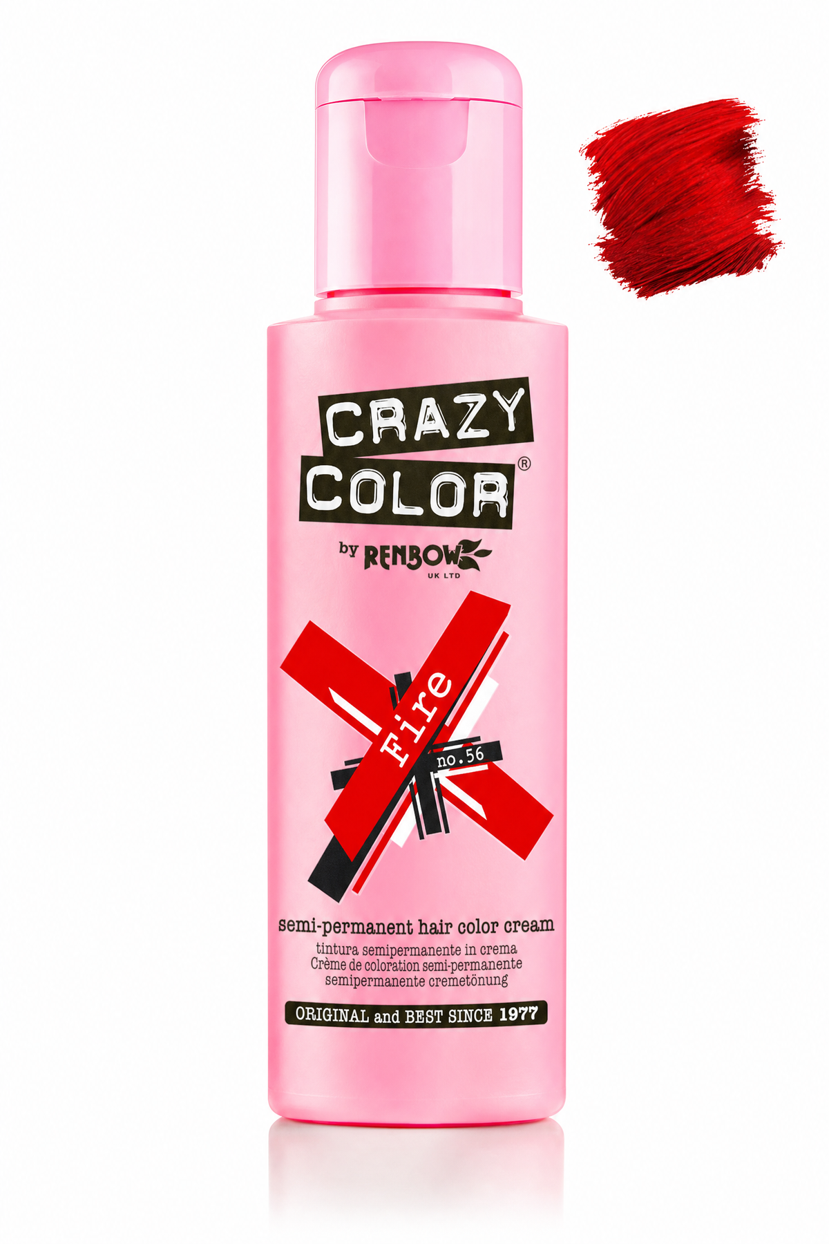 Crazy Colour Fire semi-permanent hair colour, 100ml
