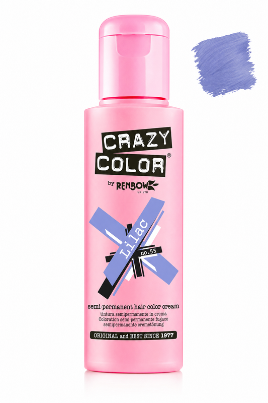 Crazy Colour Lilac semi-permanent hair colour, 100ml