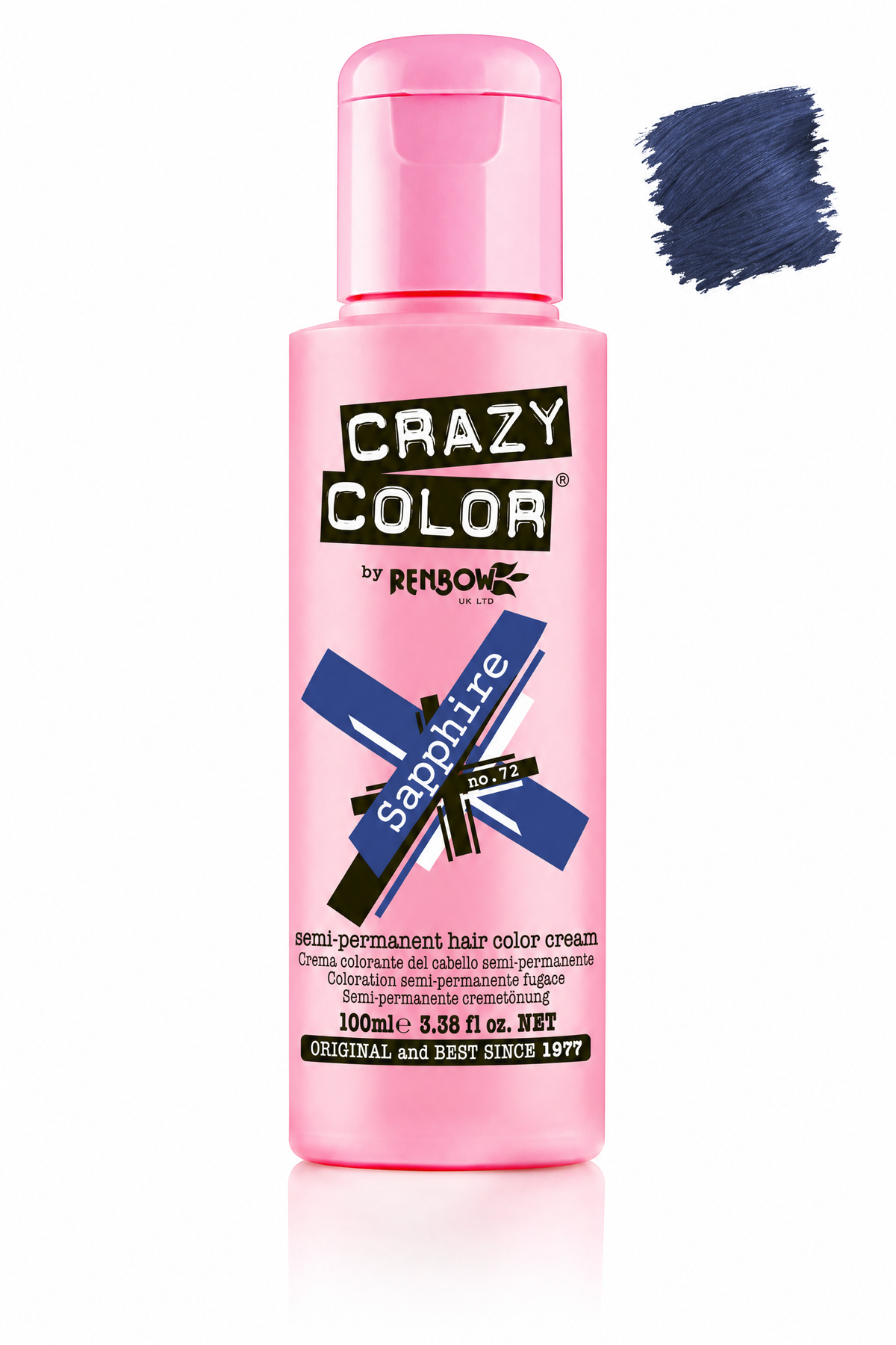 Crazy Colour Sapphire semi-permanent hair colour, 100ml