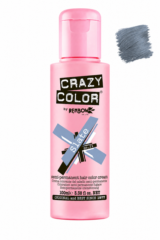 Crazy Colour Slate semi-permanent hair colour, 100ml