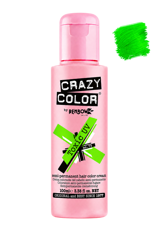Crazy Colour Toxic UV semi-permanent hair colour, 100ml