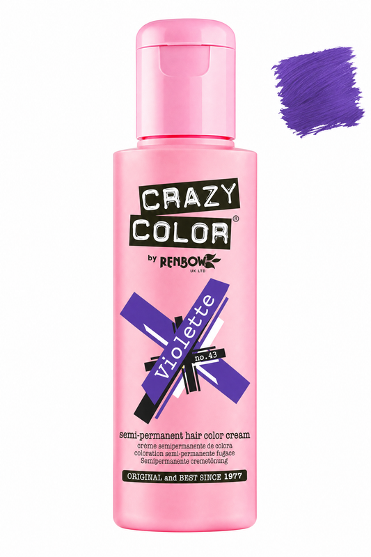 Crazy Colour Violette semi-permanent hair colour, 100ml