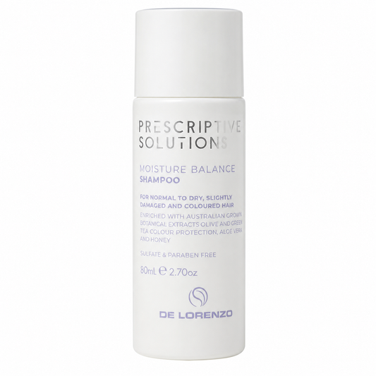 De Lorenzo PRESCRIPTIVE SOLUTIONS Moisture Balance Shampoo 80mL — professional hair care product