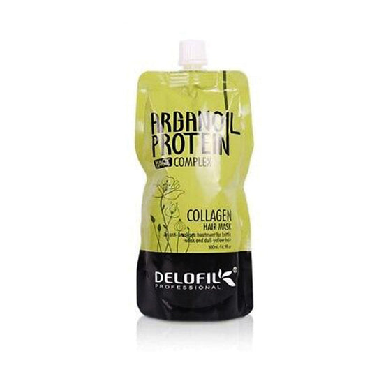 Delofil Arganoil Protein Delofil Collagen Hair Mask – Salon Repair & Shine 500ml - Product Image 1