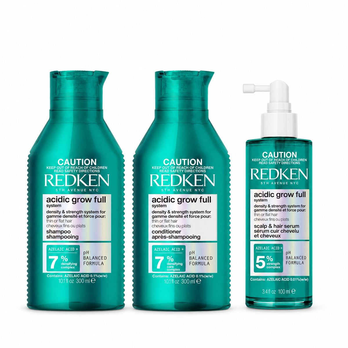 Redken Acidic Grow System Trio (Shampoo, Conditioner & Serum)