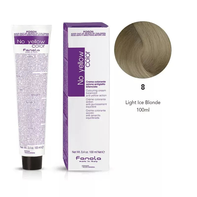 Fanola Color Professional Colouring Cream 100ml – Shade 8 ICE