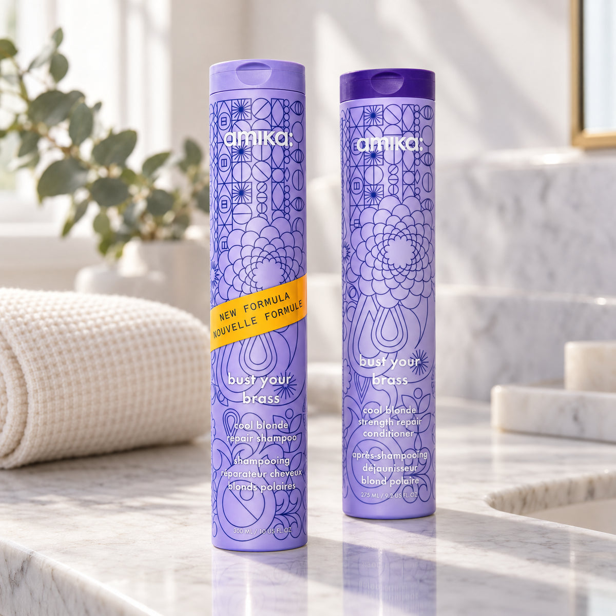 Amika Bust Your Brass Blonde Duo 275ml
