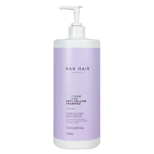 NAK Platinum Blonde Anti Yellow Shampoo 1L