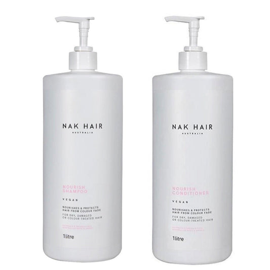 NAK Nourish Shampoo & Conditioner 1L Duo