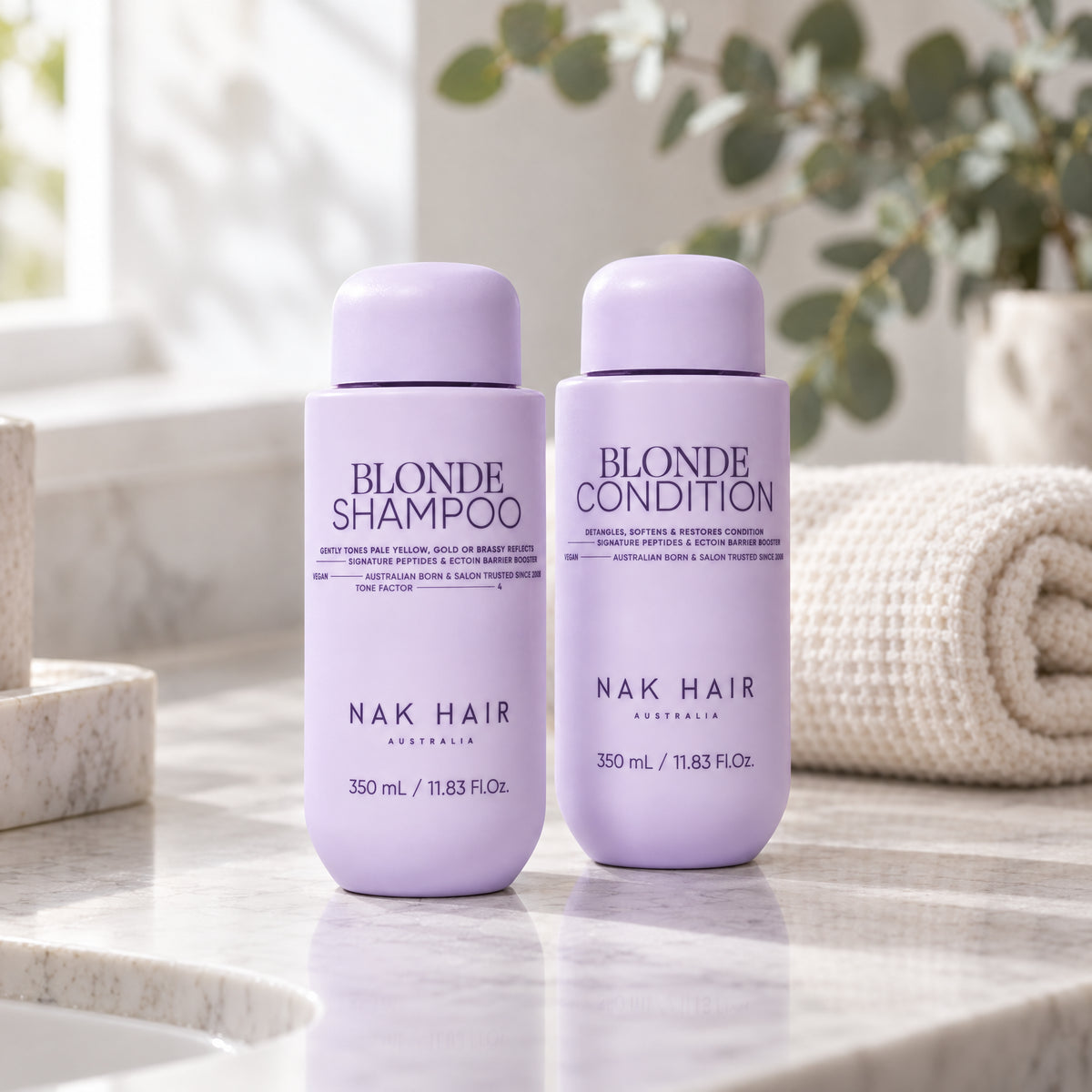 NAK Blonde Shampoo & Conditioner Duo 350ml