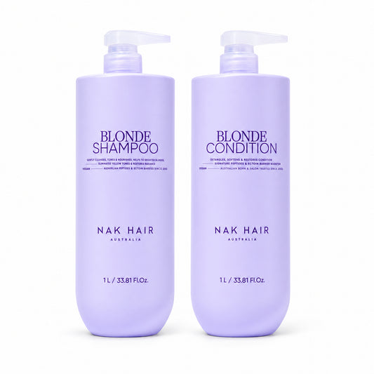 NAK Blonde Shampoo & Conditioner 1L Duo