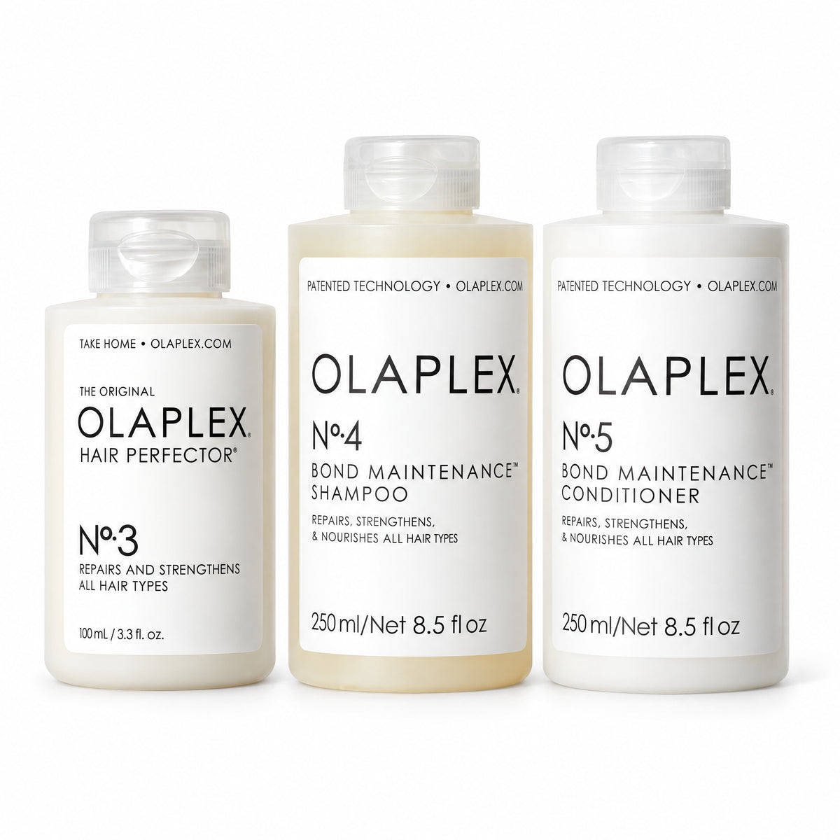 Olaplex Bond Repair Trio (No.3 + No.4 + No.5)